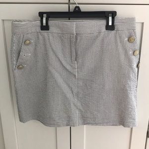 J Crew seersucker Skirt